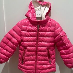 Moncler Vibrant Pink Quilted Jacket size 3A